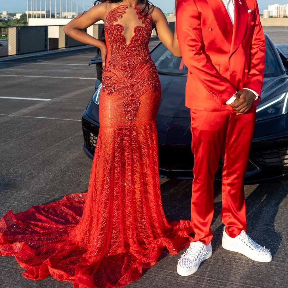 Red Prom Dress - Picture 3 of 3